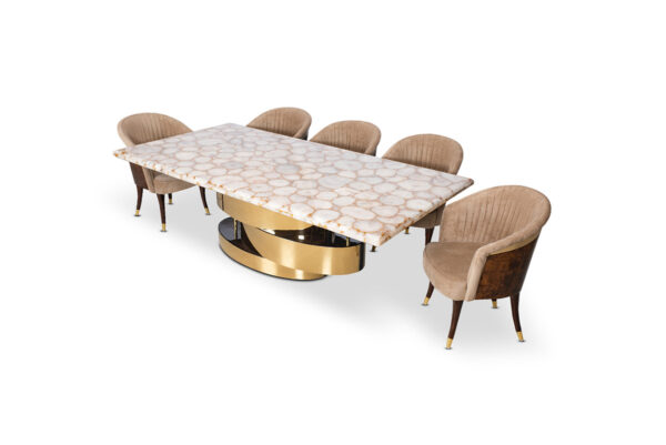 Snow Agates Dining Table