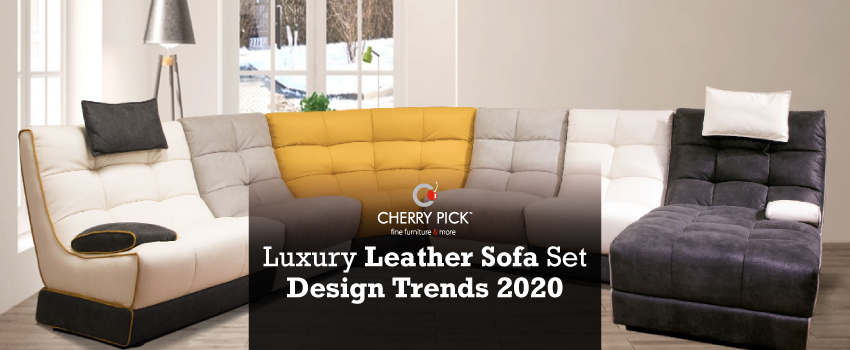 Luxury Leather Sofa Set Furniture, Luxury Leather Sofa Set