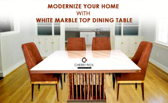 White Marble Top Dining Table