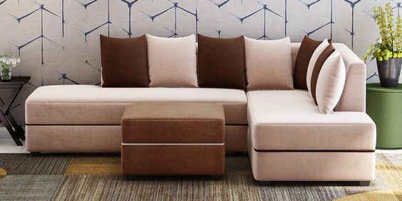 L-shape Leather Recliner Sofa Set