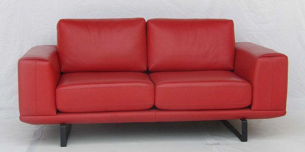Buy 2 Seater Leather Sofa Red Color Upto 40 Off