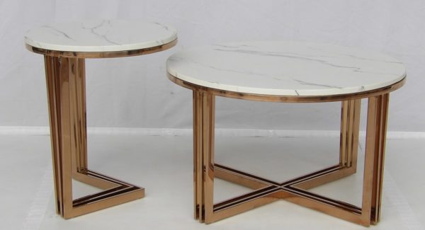 Marble Top Set Of Two Coffee Table