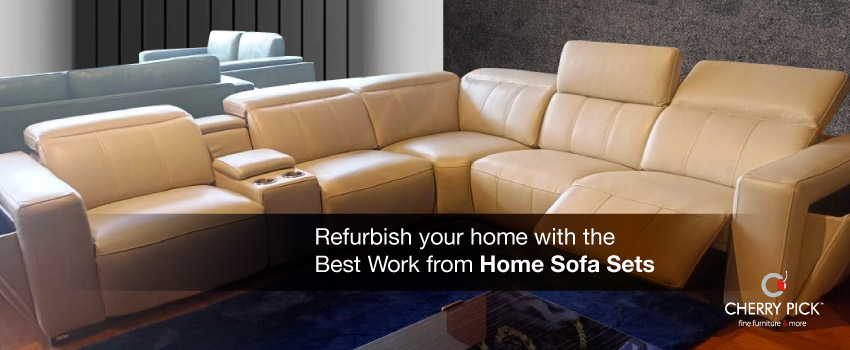 Comfy work at home leather-based sofa for the productive work