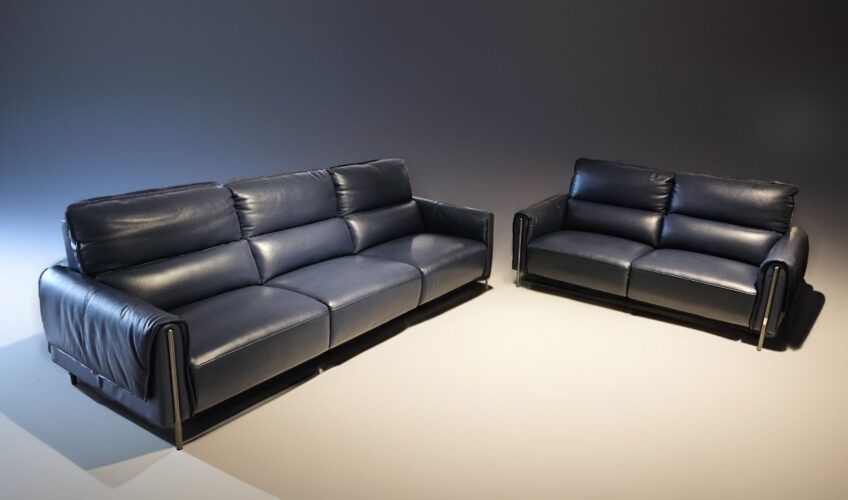How To Prevent Leather Sofas From Cracking And Fading? 1 Midnight Blue Sofa