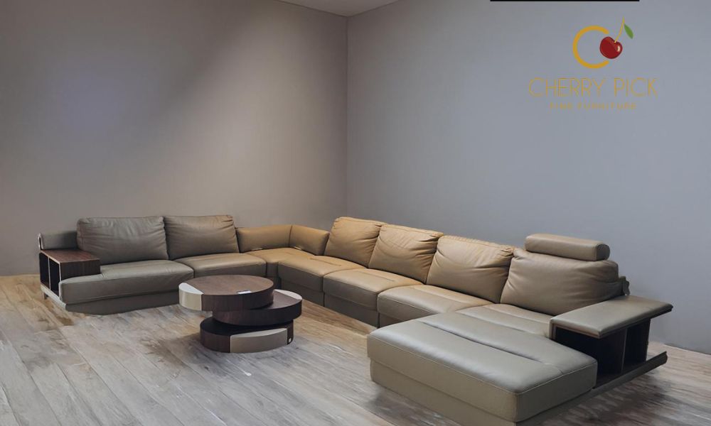 Luxury L Shape Sofa Set In Bangalore | Cherry Pick Fine Furniture 2 Luxurious luxury L shape sofa set in Bangalore from Cherry Pick Fine Furniture
