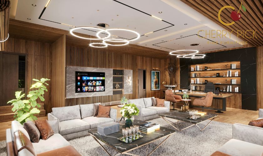 imported sofa Bangalore in a modern luxury apartment living room