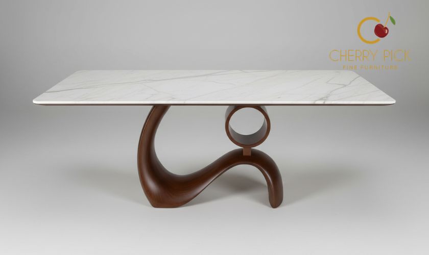 Onyx dining table pros cons India — crystal onyx top with translucent glow dining table Bangalore