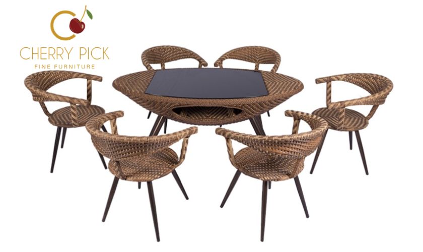 Balcony furniture Bangalore — compact 2-seater outdoor sofa with side table for Bangalore apartment balcony
