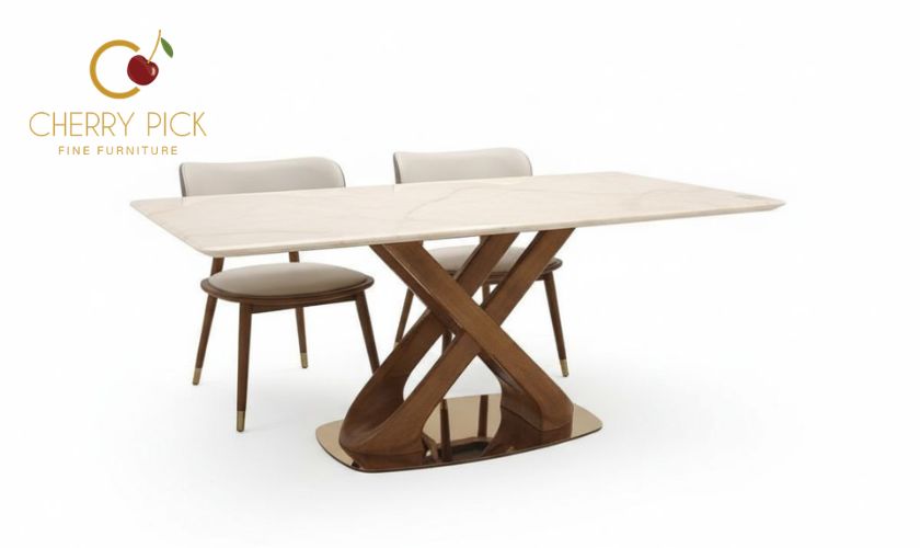 Centre table Bangalore — rotating glass top centre table set for modern living room in Bangalore apartment