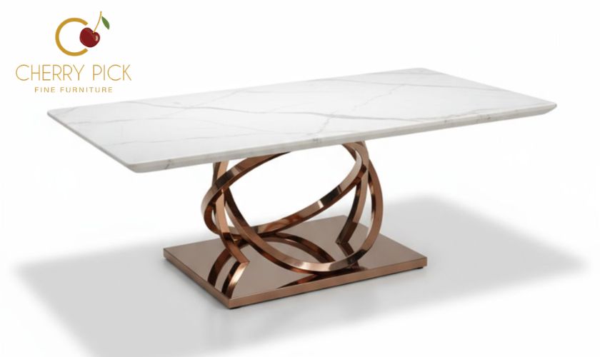 Glass centre table Bangalore — tempered glass top with metal frame for compact living room Bangalore apartment