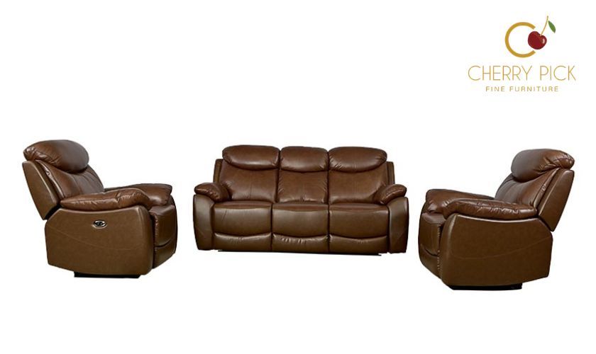 Best leatherette sofa for Indian homes — wipe clean PU leather sofa with child-friendly surface at Cherry Pick India