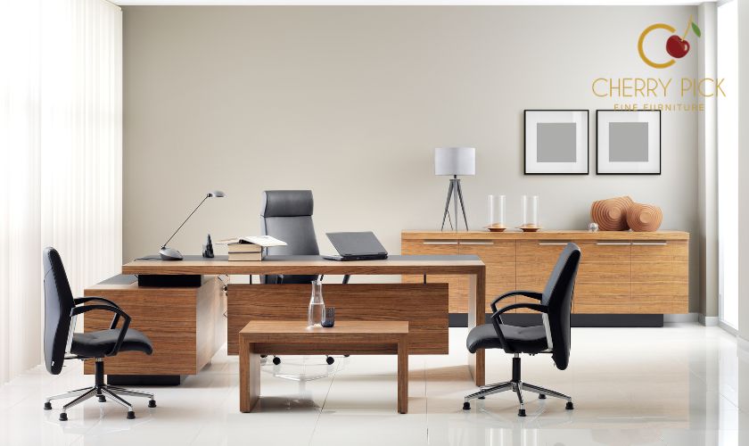Premium 3BHK interior furniture Bangalore — home study with premium office desk and ergonomic chair in 3BHK dedicated study room